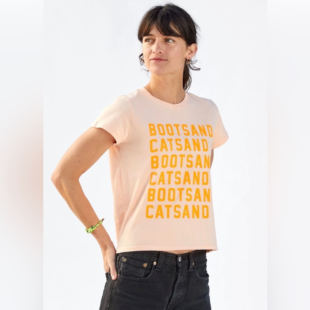 Clare V. Boots & Cats ClassicTee - NWT